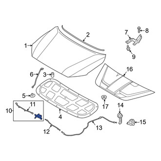 Hyundai OE - Front Hood Latch