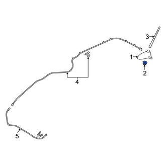 Hyundai OE - Radio Antenna Base Nut