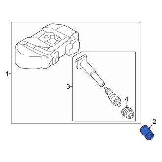 Hyundai OE - Tire Pressure Monitoring System (TPMS) Sensor Nut