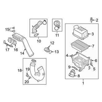 Hyundai OE - Engine / Transaxle - Air Intake (1.6L)