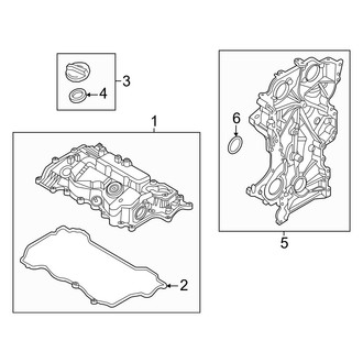 Hyundai OE - Engine / Transaxle - Valve & Timing Covers (1.6L)