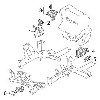 Hyundai OE - Engine / Transaxle - Engine & Transmission Mounting (1.6L)