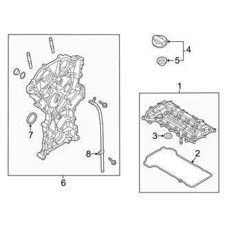 Hyundai OE - Engine / Transaxle - Valve & Timing Covers