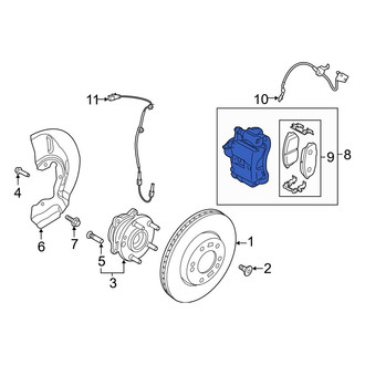 Hyundai OE - Rear Right Disc Brake Caliper