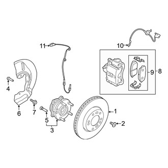 Hyundai OE - Front Suspension - Brake Components