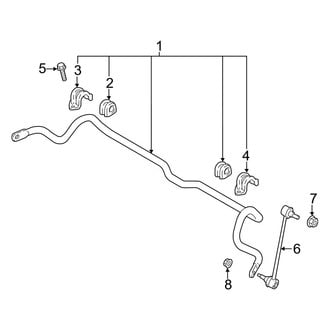 Hyundai OE - Front Suspension - Stabilizer Bar & Components