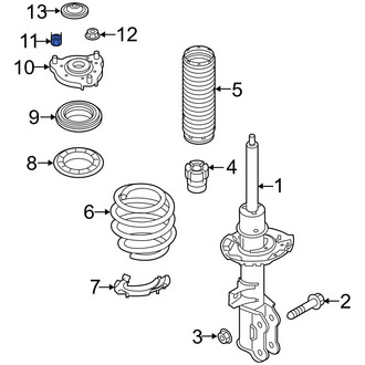 Hyundai OE - Suspension Strut Mount Nut