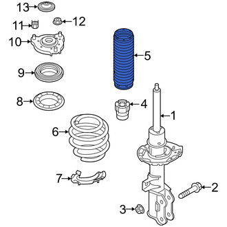 Hyundai OE - Front Suspension Strut Bellows