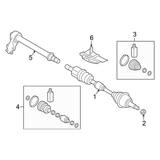 Hyundai OE - Front Suspension - Drive Axles (FWD)