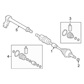 Hyundai OE - Front Suspension - Drive Axles (Limited / SE / SEL / Ultimate AWD)