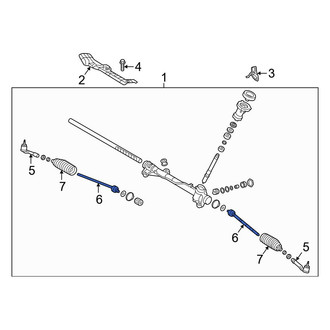 Hyundai OE - Inner Steering Tie Rod End