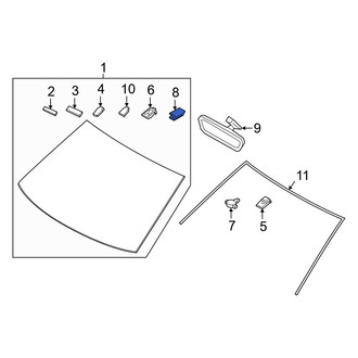 Hyundai OE - Rain Sensor Bracket