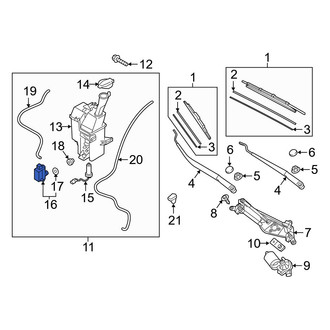 Hyundai OE - Windshield Washer Pump