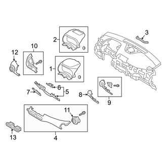 Hyundai OE - Instrument Panel Components (Limited / SE / SEL)