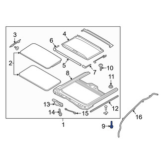 Hyundai OE - Sunroof Frame Bolt