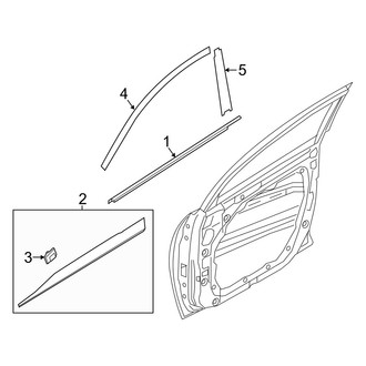 Hyundai OE - Front Door - Exterior Trim