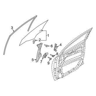 Hyundai OE - Front Door - Glass & Hardware