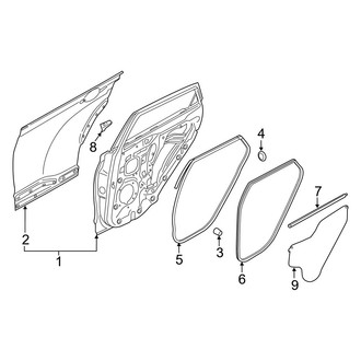 Hyundai OE - Rear Door - Door & Components