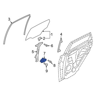 Hyundai OE - Rear Left Window Motor