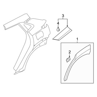 Hyundai OE - Quarter Panel - Exterior Trim