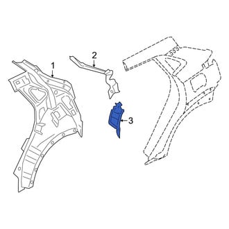 Hyundai OE - Right Lower Body D-Pillar