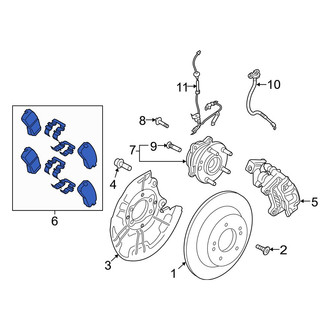 Hyundai OE - Rear Disc Brake Pad Set