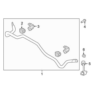 Hyundai OE - Rear Suspension - Stabilizer Bar & Components (Limited / SE / SEL / SEL Plus / Ultimate AWD)