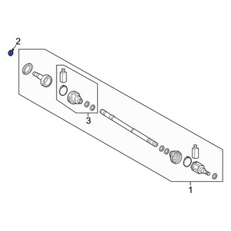 Hyundai OE - Rear CV Joint Nut