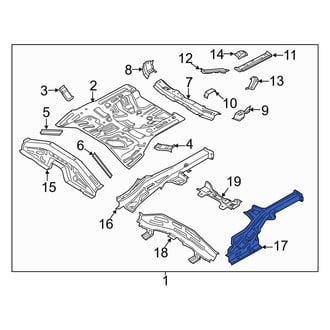 Hyundai OE - Rear Left Frame Side Member