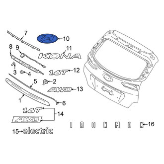 Hyundai OE - Rear Hatch Emblem