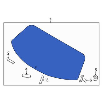 Hyundai OE - Rear Liftgate Glass
