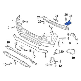 Hyundai OE - Rear Left Upper Bumper Impact Bar Bracket