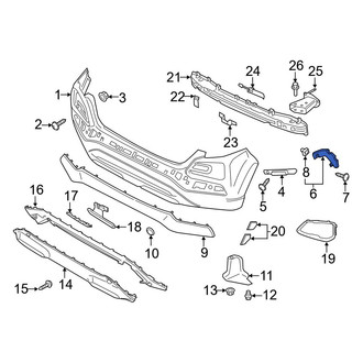 Hyundai OE - Rear Right Outer Bumper Cover Bracket