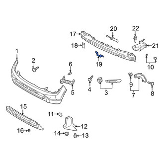 Hyundai OE - Rear Lower Bumper Impact Bar Bracket