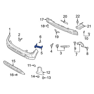 Hyundai OE - Rear Right Bumper Guide