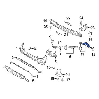 Hyundai OE - Rear Left Outer Bumper Cover Bracket