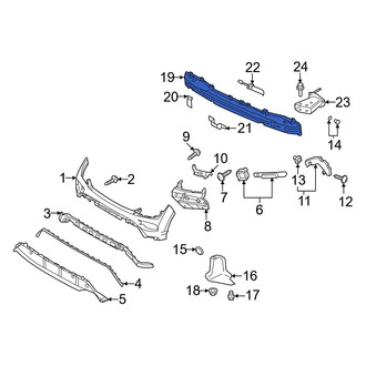 Hyundai OE - Rear Bumper Impact Bar