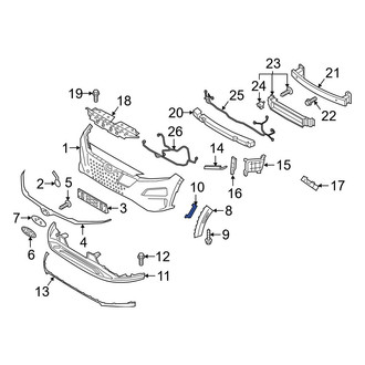 Hyundai OE - Front Right Reflector Panel