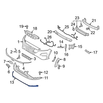 Hyundai OE - Front Lower Bumper Trim
