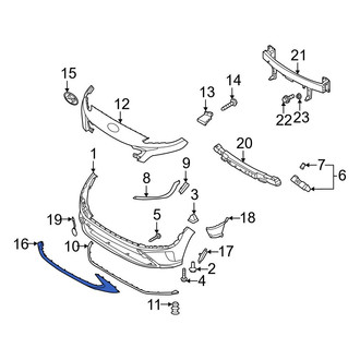 Hyundai OE - Front Lower Bumper Trim