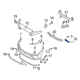 Hyundai OE - Front Right Outer Bumper Cover Bracket