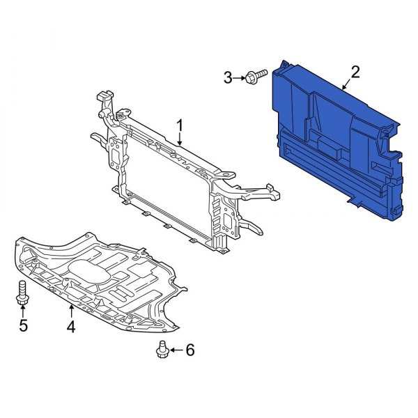 Radiator Support Air Duct