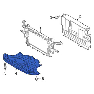 Hyundai OE - Front Radiator Support Splash Shield