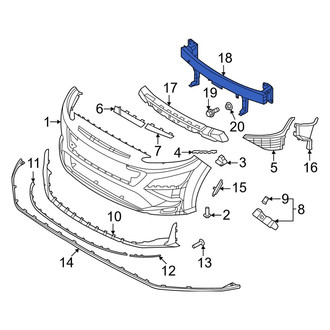 Hyundai OE - Front Bumper Impact Bar
