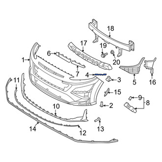 Hyundai OE - Front Left Outer Bumper Cover Bracket
