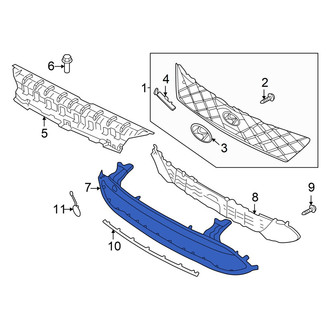 Hyundai OE - Front Upper Grille Molding