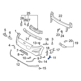 Hyundai OE - Front Right Reflector Panel