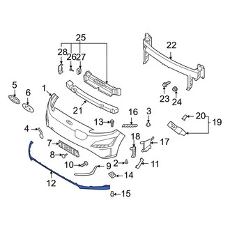 Hyundai OE - Front Lower Bumper Trim