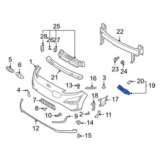 Hyundai OE - Front Left Outer Bumper Cover Bracket