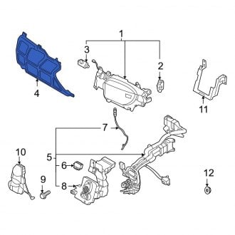 Hyundai OE - Drive Motor Battery Pack Charging Port Door Bracket